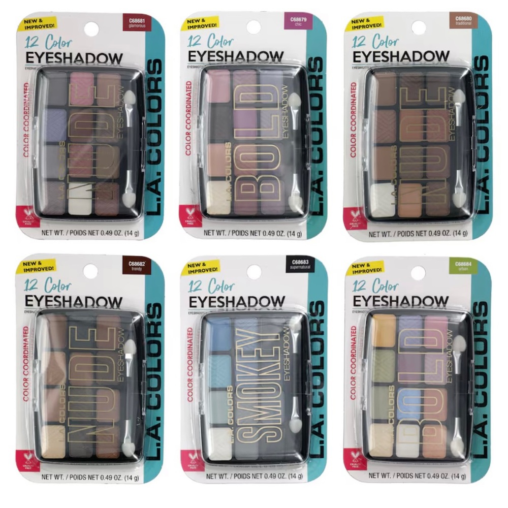 L.A. Colors 12 Color Eyeshadow palette